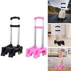 Backpack Trolley Folding 6 Wheel Luggage Cart for Travel Camping Office