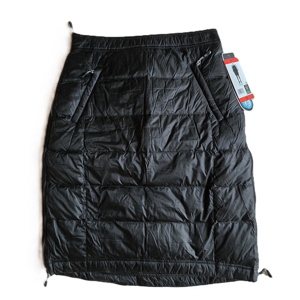 NUEVO CON ETIQUETAS 32 Degrees Heat Mujer Plumón Falda Hasta la Rodilla Talla M Negra Foto 1 de 1