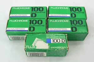 Fujifilm Fujichrome Professional 100D expired 120 slide roll film - 5 rolls - Picture 1 of 6
