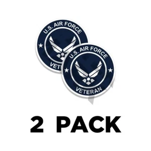 U.S. Air Force Veteran 4" US Military Proud American Aufkleber United States 2 Stück - Bild 1 von 2