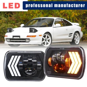 5x7” 7x6” LED Headlight Hi-low For 1985-1995 Toyota MR2/1981-1992 Toyota Corolla - Picture 1 of 9