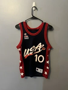 Vintage Reggie Miller #10 Champion Trikot Gr. 36 Olympia Dream Team USA 1996 - Bild 1 von 4