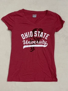 Ohio State Shirt Damen Medium Buckeyes rot scharlachrot & grau - Bild 1 von 12