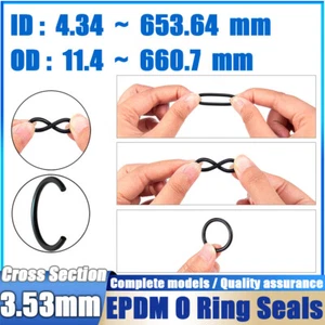 Rubber O-ring ID : 4.34mm To 653.64mm Ozone Resistance Sealingring Or Zero Rings - Picture 1 of 118