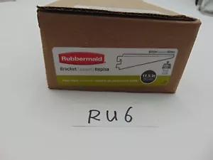 Rubbermaid 11,5" Doppelschiene Regal Halterung 2096434 Weiß 6er Pack Posten - Bild 1 von 5