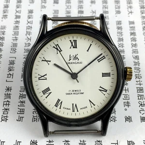 37mm Shanghai Factory Made Manual Mechanical Watch Roman Numerals 17 Jews - Picture 1 of 6