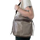 Hobo Womens Taupe Leather Shoulder Strap Western Hippie Purse Sz M