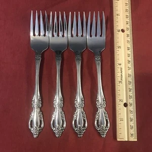 Raphael Distinction Deluxe Oneida 4 Salad Forks More Available Near Mint! - Picture 1 of 6