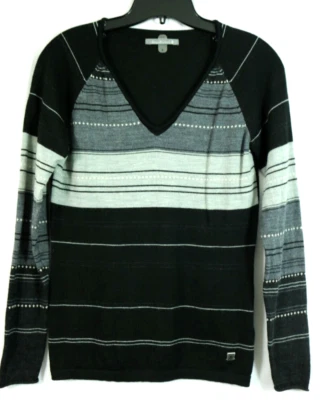 Suéter Pullover Tejido Manga Larga Para Mujer Smartwool S Mezcla Lana Merino Cuello en V Foto 1 de 4