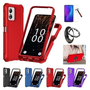 For Boost Celero 5G SC, Full Body TPU Cover Case + Tempered Glass/ Ring - Picture 1 of 29