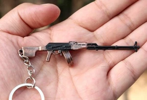 WW2 USA mini gun RPK Rifle full metal keychain toy gift 10cm - Picture 1 of 3