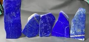 Lapis Lazuli 3.86 Kg good Quality Free Form 5Pcs tumble Crystal from Afghanistan - Picture 1 of 24