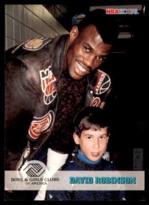 1993-94 Hoops Spurs  #291 Boys and Girls Club/David Robinson  - Image 1 of 2
