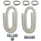2Pcs 1.25 Inches Pool Hose for Above Ground Pools with 4Pcs Hose