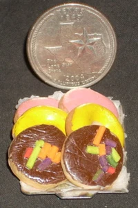 Miniature Doughnut Donut Dulce Pastry Bakery Sheet / Mexican Folk Art Food #9438 - Picture 1 of 3