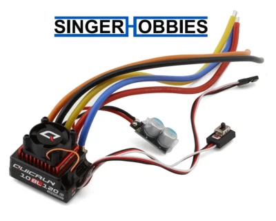 HOBBYWING 30125002 QuicRun 10BL120 G2 120A 1/10 Sensored Brushless ESC HRP - Image 1 of 3