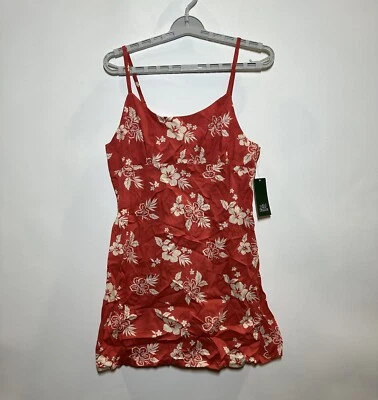 Women's Sleeveless Woven Bodycon Dress - Wild Fable Red Floral M - Image 1 of 2