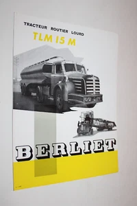 Prospectus Camion BERLIET TLM 15 M  P 1735 Truck LKW Prospekt Brochure Catalogue - Picture 1 of 1