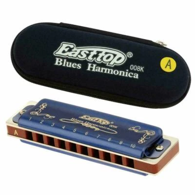 EASTTOP Paddy Harmonica Richter Tuned Blues Diatonic Harmonica Phos Bronze Reeds - Image 1 of 4