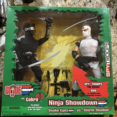 Hasbro GI Joe Vs Cobra Ninja Showdown 2003 ojos de serpiente y sombra de tormenta nuevo sellado Foto 1 de 4
