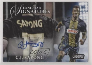 2017 Topps Stadium Club MLS Lone Star Signatures /30 CJ Sapong #LSS-CS Auto - Picture 1 of 3