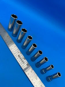 Snap-On Tools Deep Well Socket Set 3/8” Drive 9mm to 18mm T-4-10 - Bild 1 von 13