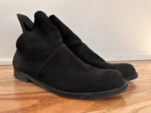 LD Tuttle Black  Nubuck Narcissus Ankle Boots Size 39/9 Made In Italy Pre-owned - Picture 1 of 11