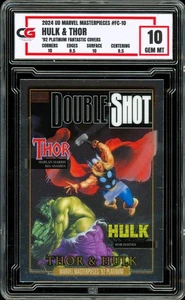 2024 Marvel Masterpieces Platinum 1992 Fantastic Covers #10 Hulk & Thor CG 10 - Picture 1 of 2