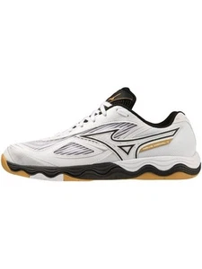 Tenis de mesa Mizuno WAVE MEDAL 7 81GA2315 02 blanco/negro/dorado para hombre US4-14 - Imagen 1 de 6
