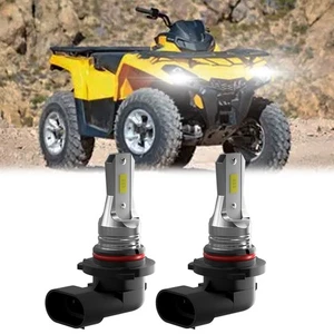 2 Super Bright LED Headlight bulbs for 2013-2015 Can-Am Outlander Max 500 ATV - Foto 1 di 10