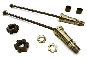 Universal Drive Shafts w/ +12mm Ext. Stub Axles (2) for TRX X-Maxx 4X4 7750 7751 - Picture 1 of 1