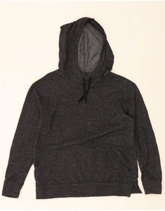 CHAMPION Womens Hoodie Jumper UK 10 Small Grey Striped Cotton AM09 - Picture 1 of 3