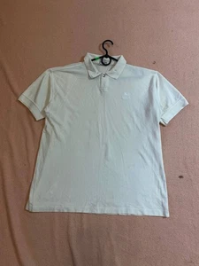 Versace Sport Polo Rugby T-Shirt Logo Gr. 52 Herren Weiß Distressed Faded 90s - Bild 1 von 10