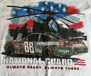Vintage Chase Dale Earnhardt Jr Large Shirt NASCAR National Guard Y2k 2000s - Picture 1 of 8