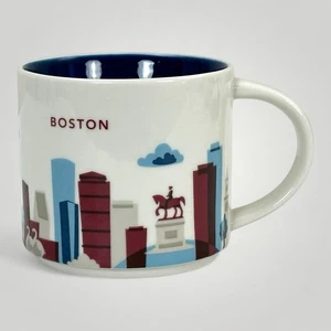 Starbucks You Are Here Collection Boston 14 oz Mug Coffee Tea Cup YAH 2013 - Picture 1 of 7