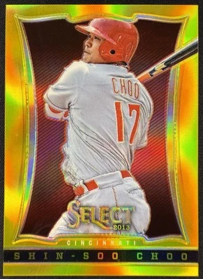 2013 Panini Select (1er año) Shin-Soo Choo Gold Prizm/25 #91 Cincinnati Reds Foto 1 de 2