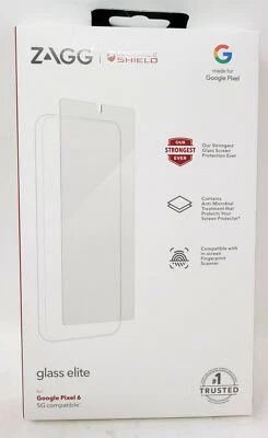 Zagg Glass Elite Screen Protector for Google Pixel 6 5G, Invisible Shield - Image 1 of 2