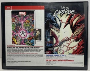 Venom War Carnage & Marvel Wall Art Framed 11”x 14” - Picture 1 of 4