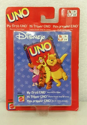 Disney MY FIRST UNO Winnie The Pooh Card Game ~ NEW & SEALED ~ 2002 Mattel - Image 1 of 4