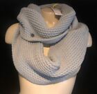 Bcbg Chunky Knit Infinity Scarf, Grey Moss - Nwt