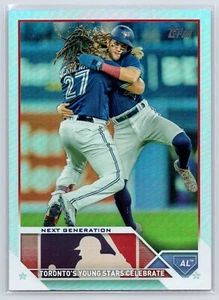 2023 Topps Series 1 Rainbow Foil #216 Next Generation Guerrero Bichette - Picture 1 of 2