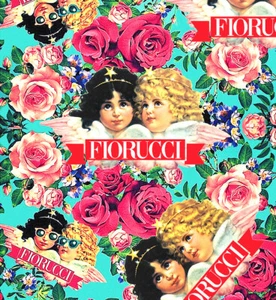 FIORUCCI 'Cherubs & Roses' POSTER • 18x24"• 1980er • Memphis Design aus Italien - Bild 1 von 9
