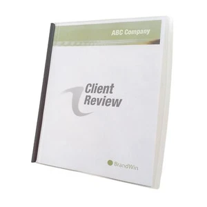 GBC Quartet Slide 'n Bind Frosted Report Covers, Clear, 10 Covers per Pack (W... - Picture 1 of 2