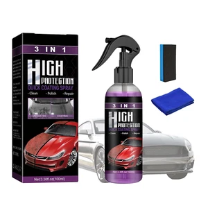 Nano Ceramica Rivestimento Spray, 3 in 1 Car Coating Spray Auto Rivestimento Pro - Foto 1 di 12