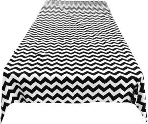 Mantel rectangular de polialgodón con estampado Chevron/Zig Zag - Imagen 1 de 1