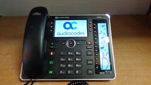AudioCodes 445HD 6-Line GigaBit IP Phone 4.3" color LCD GGWV00647 NO AC ADAPTER - Picture 1 of 7