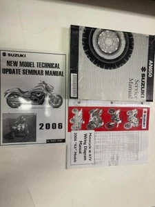 2005 2006 Suzuki AN650 Servicio Reparación Tienda Manual Juego Con Diagrama + - Imagen 1 de 12