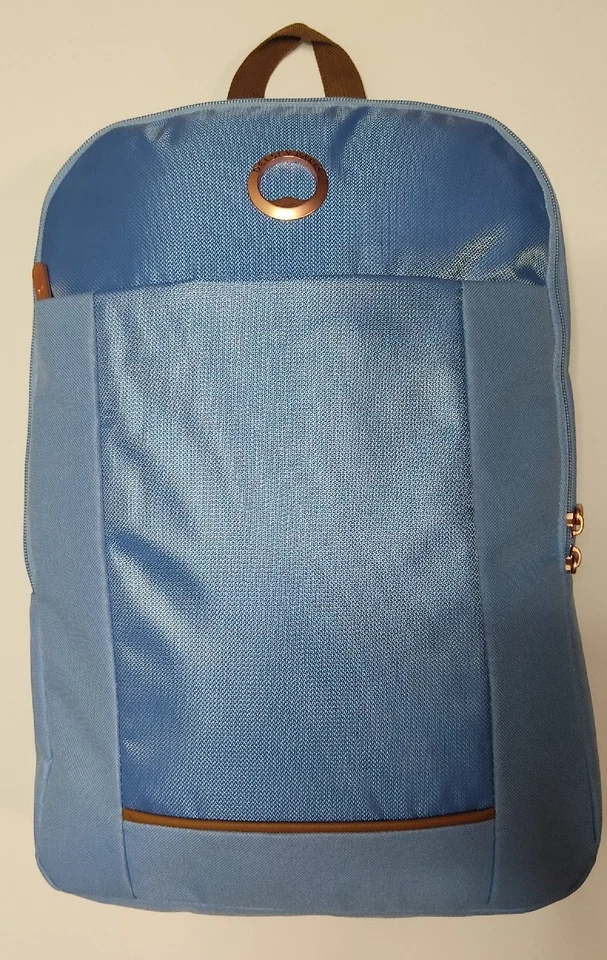 Delsey Paris Ramey Sky Blue w/ Rose Gold 14L Travel Backpack