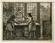 Antique Print-EMBLEM-STAINED GLASS-WINDOW-IMAGE-MIRROR-Spinneker-Vinne-1757