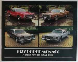 Dodge Monaco 1977 folleto original a todo color vintage 323 - Imagen 1 de 1